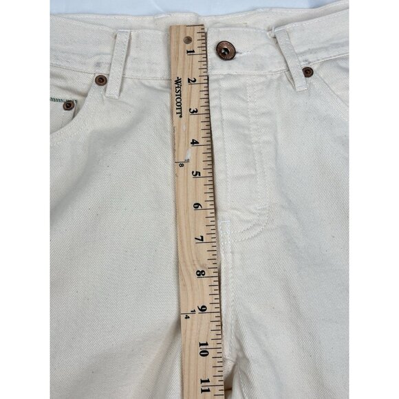 Taylor Stitch Slim Organic Selvedge Jean Men’s 30x34 Natural Button Fly Rivets - Picture 14 of 16